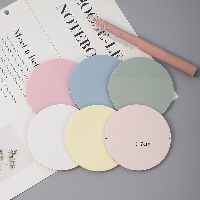 Morandi Color Translucent Sticky Notes Index Tabs - Reusable, Waterproof, No Residue, 6.5x7cm_voghion.com