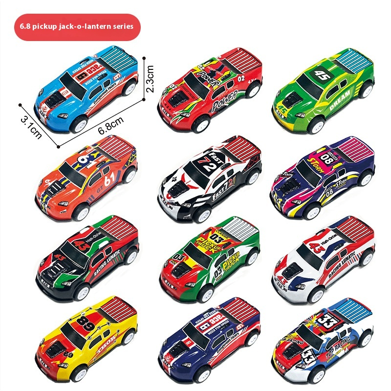 6.8CM Mini Plastic Daquan Toy Car Model Small Size Diecast Tractor Toy For Children For Boys And Huili Engineering Car_voghion.com