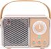 Altoparlante Bluetooth retrò, arredamento vintage, mini wireless, grazioso stile vecchio stile per cucina, scrivania, camera da letto, ufficio, feste, accessori per esterni per iPhone e Android_voghion.com