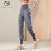 SUPERFLOWER Women's Adjustable High Waist Pants with Pockets and Concealed Hooks Tummy Control and Loose Fit for Casual_voghion.com