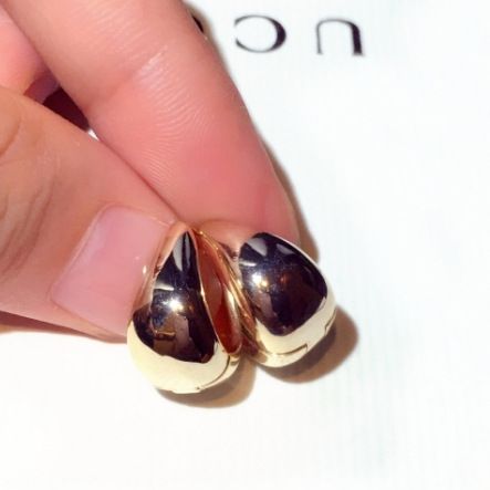 Light INS High-End Metal Ear Cuffs Niche Simple Water Drop Elegant Versatile Earrings For Women_voghion.com