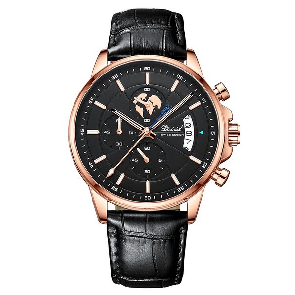 New Multifunctional Men's Watch For Foreign Trade, Fully Automatic Waterproof Watch, Cross-border Three Eye Six Pin Fashionable Quartz Watch_voghion.com