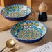 Bohemian Ceramic Dinner Plates – 8-Inch Stone Texture Underglaze Tableware Set, Microwave & Dishwasher Safe, Light Luxury Retro Style_voghion.com