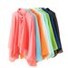 2024 New Solid Color Breathable Outer Coat Button Chiffon Sunscreen Women's Fashion Travel Shawl Live Broadcast_voghion.com