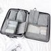Travel storage bag 7-piece set Nordic style Oxford cloth simple clothing classification and sorting bag_voghion.com