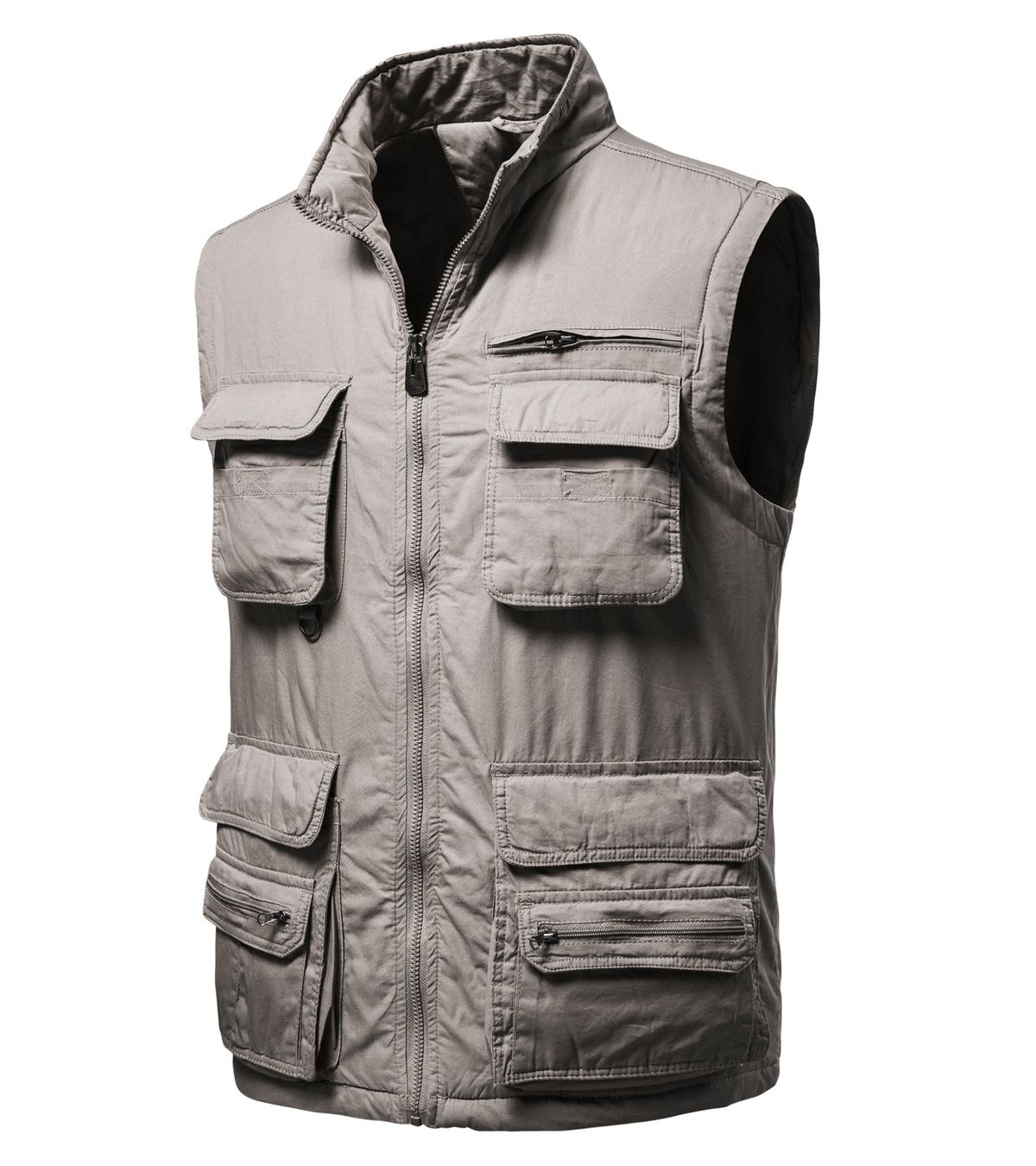 Moški telovnik, modno orodje, velika velikost, ohlapen telovnik, telovnik z več žepi_voghion.com