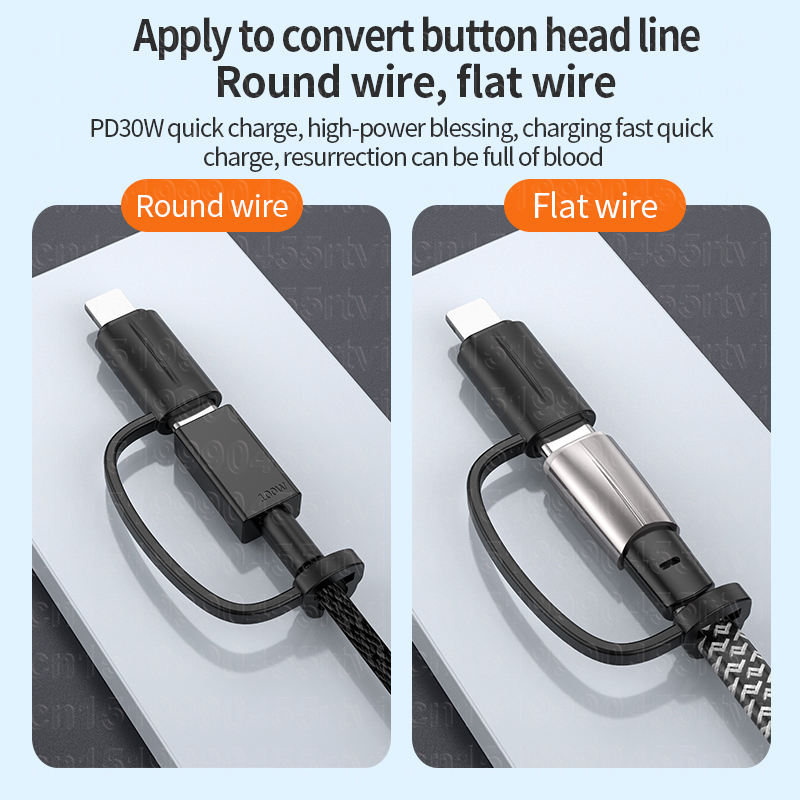 Lighting  Adapter PD27W Fast Charging 8-Pin Male To Type C Female Data Adapter For iPhone 14 13 Pro USB Type C_voghion.com