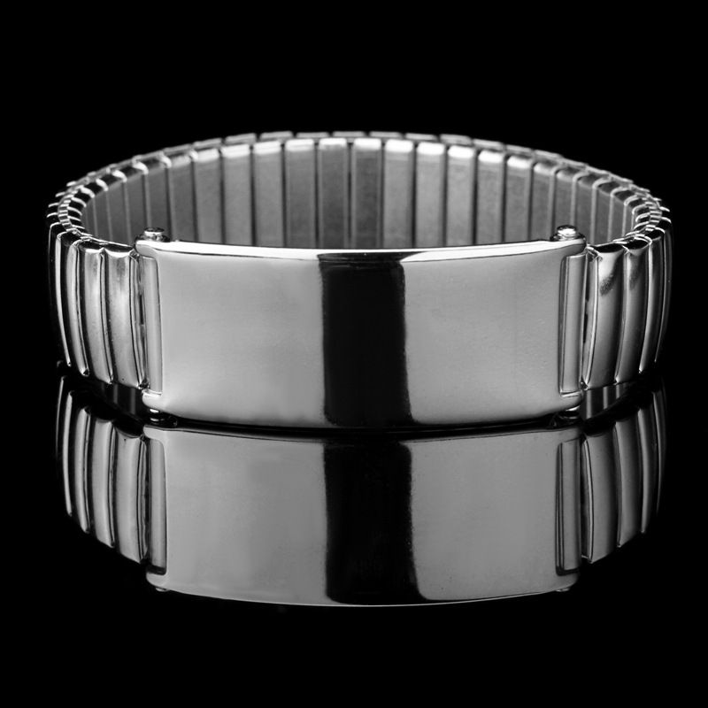 Bracciale con cinturino elastico semplice e catena in titanio per orologio da uomo, versatile accessorio per gioielli in acciaio inossidabile._voghion.com