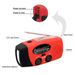 Multifunctional Hand radio Solar Crank Dynamo Powered AM/FM/NOAA Weather Radio Use Emergency LED Flashlight Power Bank_voghion.com