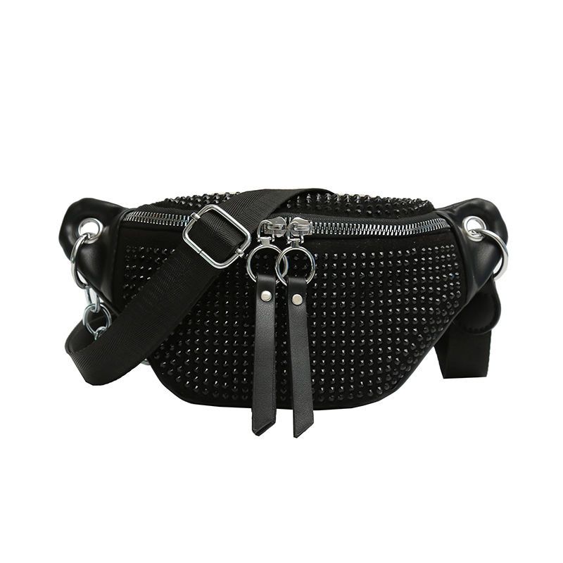 High appearance level color rhindiamonds small bag for women in spring 2023 new shiny dumpling bag can be worn on one shoulder_voghion.com
