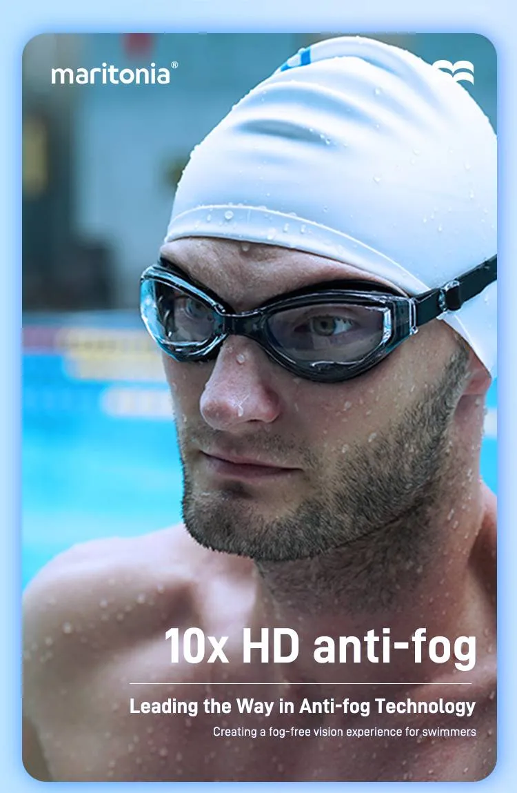 Liela rāmja Mya brilles, ūdensnecaurlaidīgas, pret miglu izturīgas, pret ultravioleto starojumu izturīgas HD caurspīdīgas lēcas peldēšanas brilles_voghion.com