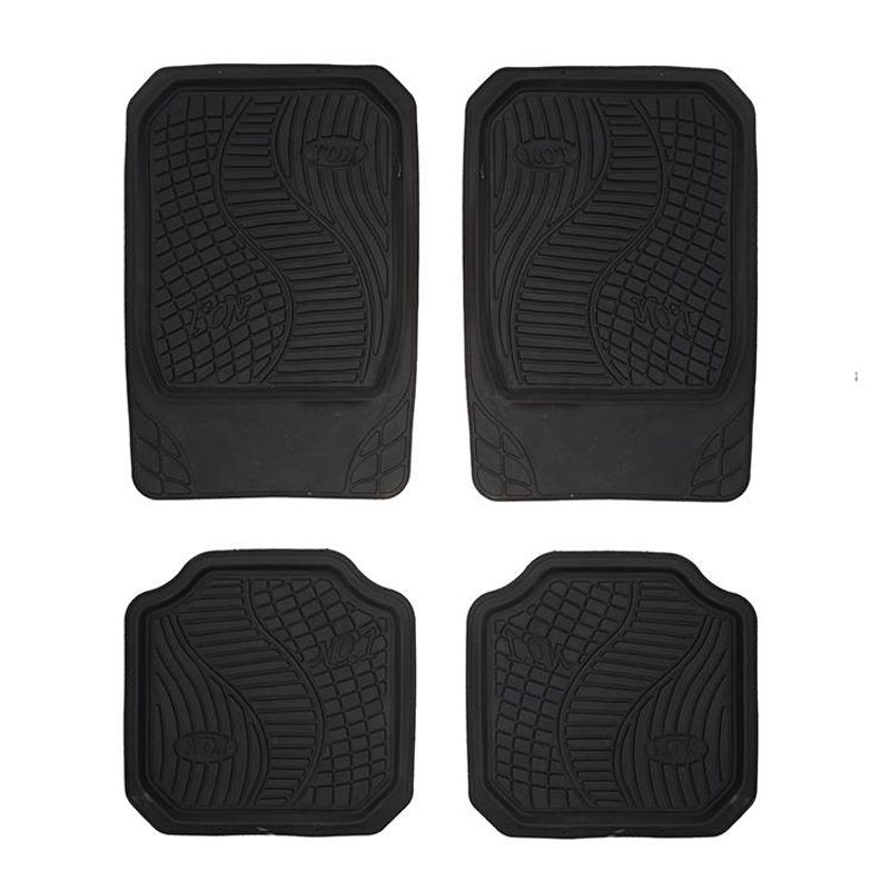 Auton jalkamatto 4 sarjaa PVC:tä, yleismaailmallinen, vedenpitävä, kestävä ja liukumaton, neljä vuodenaikaa kestävä matto_voghion.com