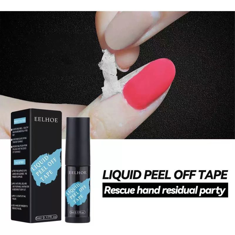 Lepidlo proti přetečení 5ml, hydratační latexová páska na odstraňování kůže z nehtů, lak na nehty, ochrana proti přetečení a okrajům_voghion.com