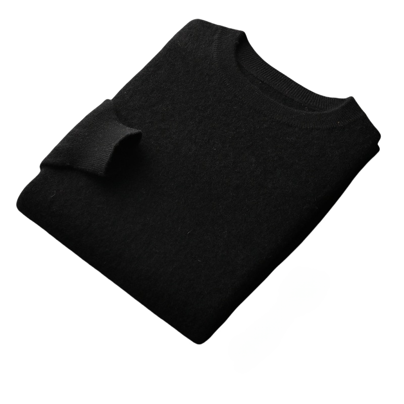 Men's Inner Layer With A Semi-high-neck Pullover Sweater And A Thick, Large-sized Cashmere Sweater For Autumn And Winter_voghion.com