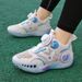 Boys' Sneakers Sports Rotating Buckle Youth Breathable Mesh Shock Absorption Children's Basketball Shoes Students_voghion.com