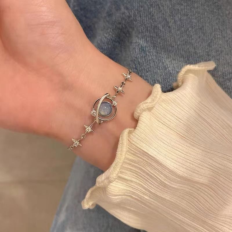 Pulsera Planet con diseño de nicho en estilo frío, joyería 2023, nuevos accesorios de moda para novias y niñas_voghion.com