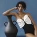 Women's Black & White Tube Top One-Piece Swimsuit With Bow - Stylish Bathing Suit For Women_voghion.com