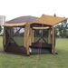 Toldo hexagonal, tienda de campaña automática, resistente al viento y a la lluvia, ideal para bodas en la playa, acampadas en yurtas, tienda de campaña grande para exteriores_voghion.com