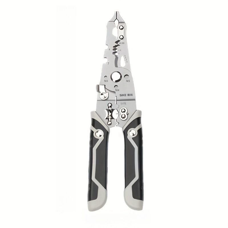 Professional Multi-Function Wire Stripper – High Carbon Steel Blade, Ergonomic Grip For Easy Cutting, Crimping & Stripping_voghion.com