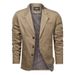 Men's Clothing Spring New Retro Solid Color Suit Men Business Middle aged Loose Suit All match Casual Jacket_voghion.com