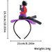 Halloween Party Headband - Witch Hat With Spider, Bat, And Gothic Designs For Costume Parties And Cosplay Three Dimensional Witch Hat Spider Headband_voghion.com