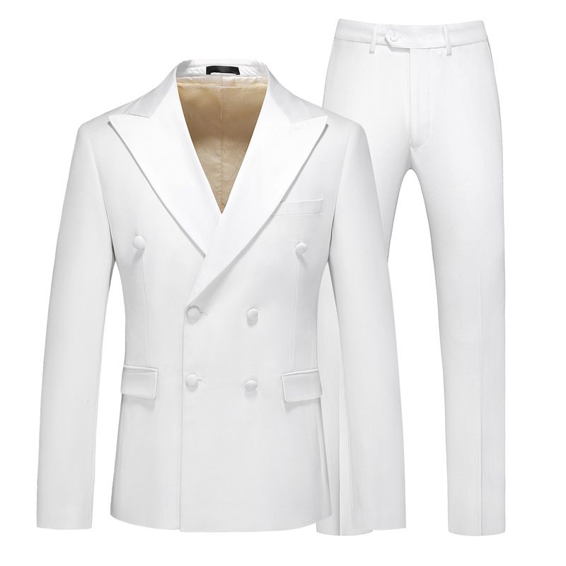 CT 3D Model - Men's Set Three-Piece Groom Wedding Host Formal Wear Banquet Suit_voghion.com