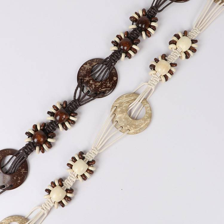 Braided Belt 1PC Literary Retro Ethnic Wax Rope Casual Waist Cinching Decorative Dress Waist Rope_voghion.com
