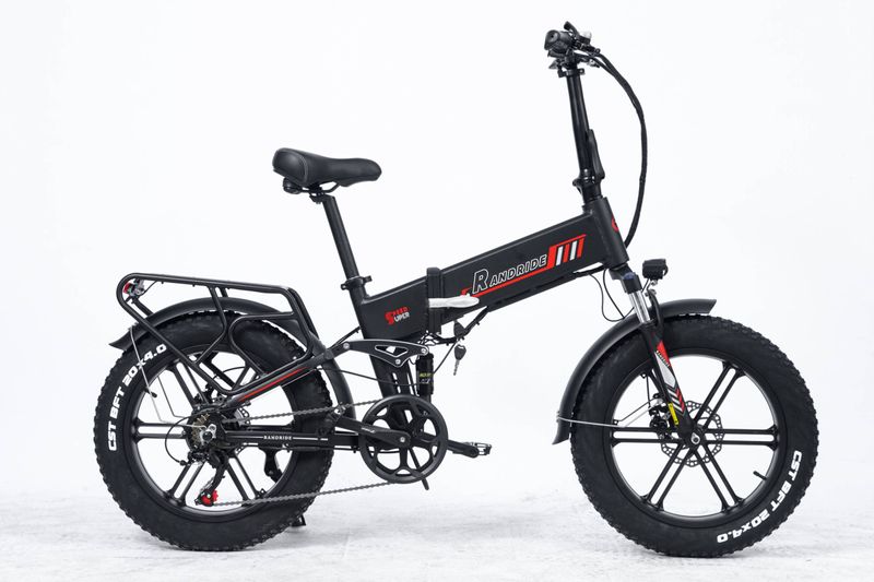 RANDRIDE YX20M Bicicleta electrica 1000W Motor 20*4.0’’ Anvelope Fat E-Bike 45 Km/h Max. Viteza 48V 17Ah Baterie 80-90km Max. Gama de sarcina 150 kg_voghion.com