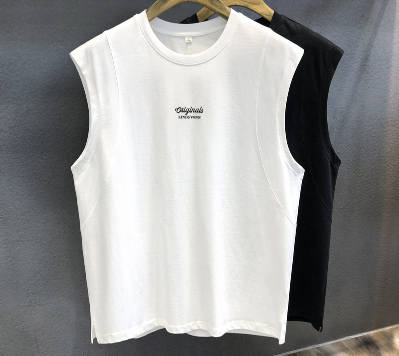 ​​Men's Summer Sleeveless T-Shirt Casual Loose Fit Vintage Graphic Print Muscle Tank Top For Gym Streetwear​_voghion.com