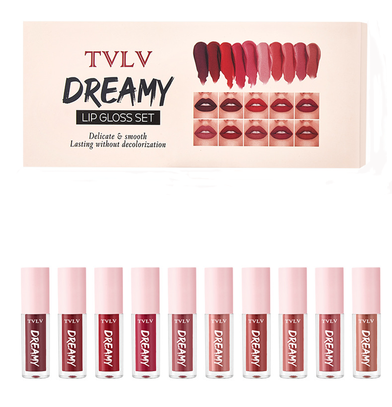 10-Piece Luxury Lipstick Set - Velvet Matte Finish, Waterproof & Long-Lasting, Rich Pigmented Colors In Premium Gift Box, Perfect For Birthday Gifts_voghion.com