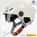 3C Certified Summer Motorcycle Half Helmet – UV Protection, Lightweight ABS Shell, Adjustable Fit (Clear/Tinted/Silver Visor Options)_voghion.com