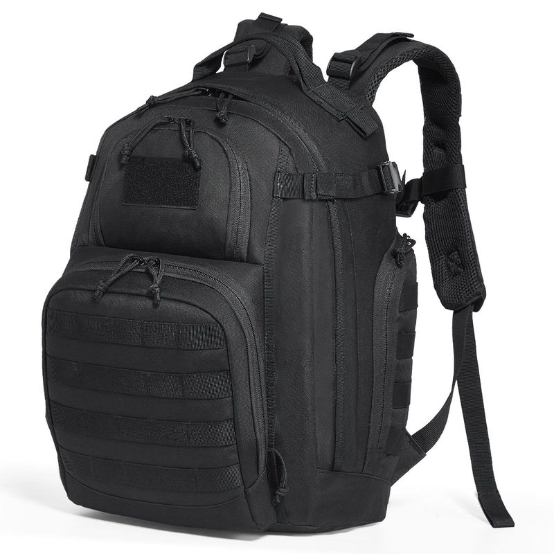 Tactical Backpack 25L Military Backpack With Molle Mode & Sponge Pad Black_voghion.com