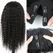 24 Inch Water Wave V Part Wig Peruvian Full Machine Wigs For Black Women 100% Human Hair Natural Black Color_voghion.com
