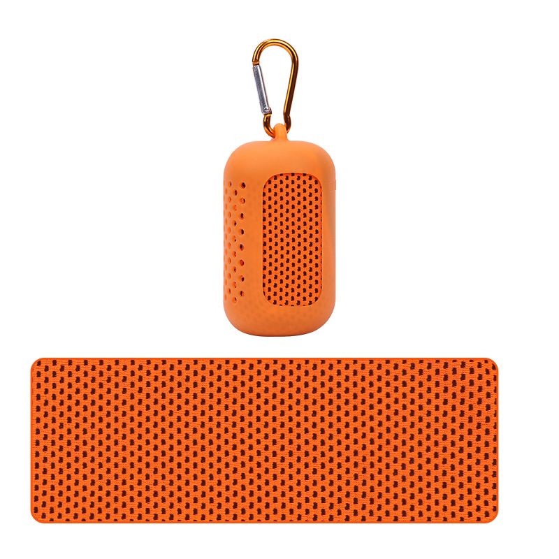 Cooling Cold Towel With Customizable LOGO Gym Travel Portable Sports Quick Drying Towel Silicone Sleeve Storage Bag_voghion.com