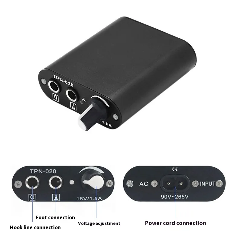 Iesācēju tetovēšanas mašīnu komplekts ar profesionālu tetovēšanas rīku tetovēšanas aprīkojumu_voghion.com