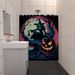 180 x 180 cm Halloween duch dýně, domácí potřeby, koupelnová přepážka na vanu, voděodolný hadřík, rychleschnoucí sprchový háček sprchový závěs_voghion.com