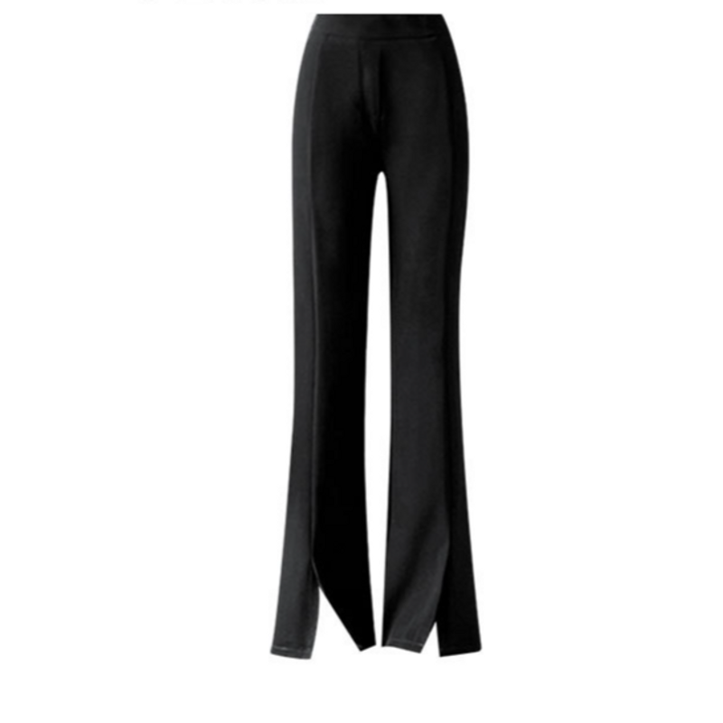 Women's Clothing new milky outfit style autumn suit knitted sweater women's slit micro flared pants_voghion.com