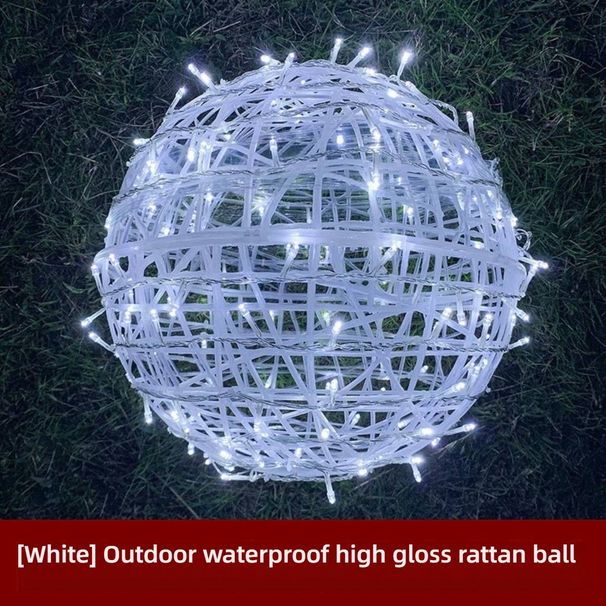 Solar-Powered Waterproof Globe String Lights - 220V/24V Hanging Sphere Fairy Lights For Outdoor Decor (IP65, 3000W, CE Certified)_voghion.com