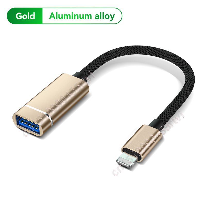 USB 8-Pin 3.0 OTG -sovitinkaapeli iPhone 13 12 11 Pro Max Xs XR 7 8 Plus iPadille iOS 13:lle edellä hiirikameralle_voghion.com