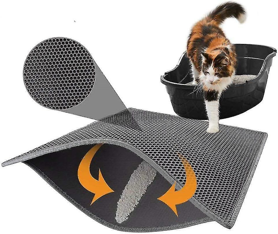 Litter Mat Trapper - Easy Clean Large Size Waterproof Rug_voghion.com