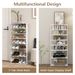 7 Tiers Tall Shoe Rack Patented Space Saving Organizer Storage Shelf 14 Pairs_voghion.com