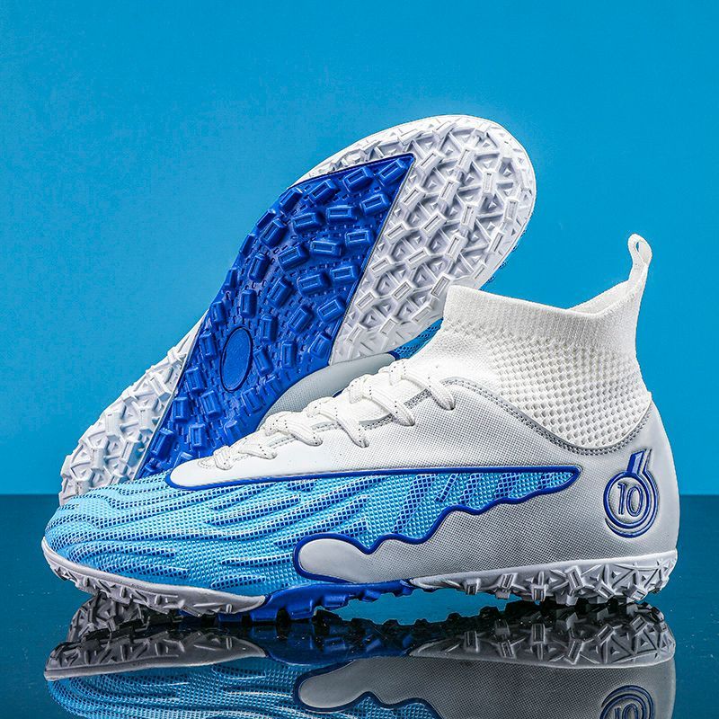Outdoor Hohe Knöchel männer Fußball Schuhe Erwachsene Stollen Gras Ultraleicht Nicht-slip Sport Training Spiel Unisex_voghion.com