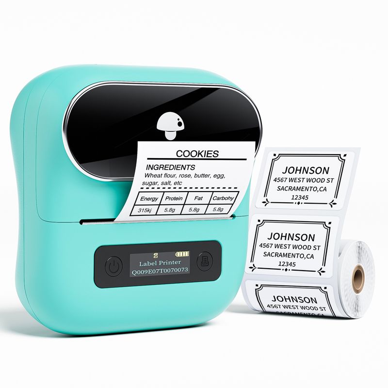 M220 Ékszer- és ruházati címkék Bluetooth hőérzékelős címkenyomtató (zöld)_voghion.com