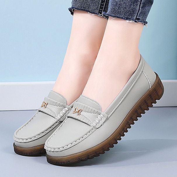 Bean Schuhe für Damen - neues Modell für Frauen über 50 - bequeme Einriemer-Freizeitschuhe mit weicher Sohle für Mütter_voghion.com