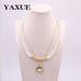 Japanese And Korean Fashion Glass Pearl Collarbone Chain Layered Personality Versatile Women's Necklace Jewelry Direct Sales_voghion.com