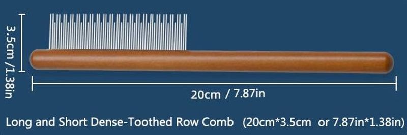 Pet Comb, Removes Loose and Dead Hair, Prevents Tangling, Cleans Fur, Eliminates Fleas and Other Dirt_voghion.com
