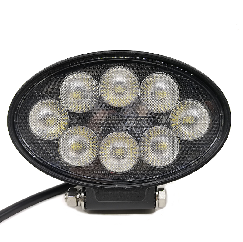 Pracovní světlomet PSTR30W 32W LED pro traktor, bagr Polkran, terénní vozidlo Polaris, oválný reflektor, loď, těžký nákladní automobil, traktor, důlní vozidlo_voghion.com