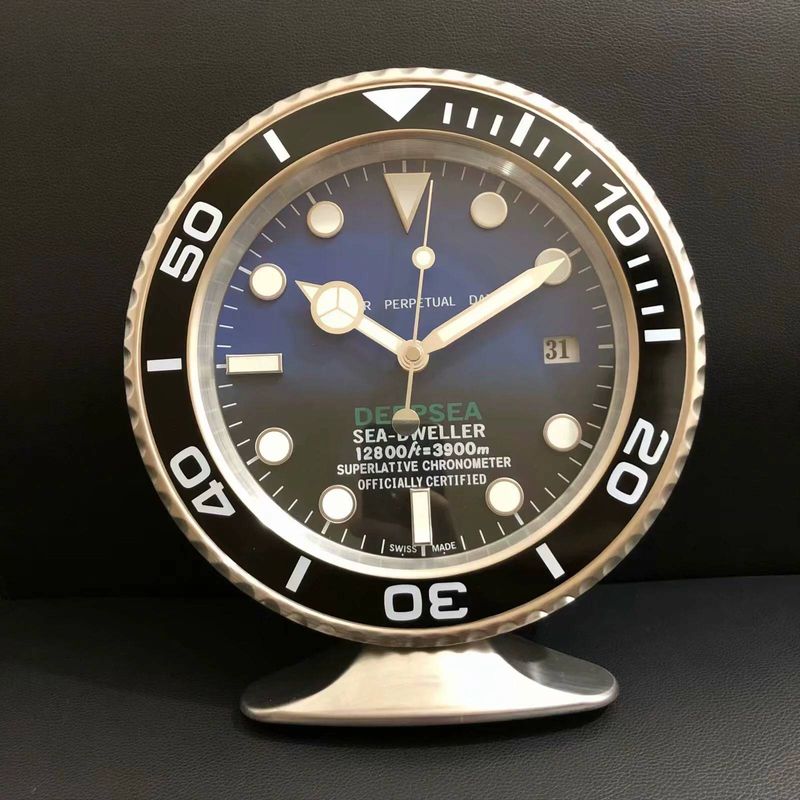 Stille lysende mote kreativ high-end stue selskap resepsjon dekorasjon klokke design GMT bordklokke_voghion.com