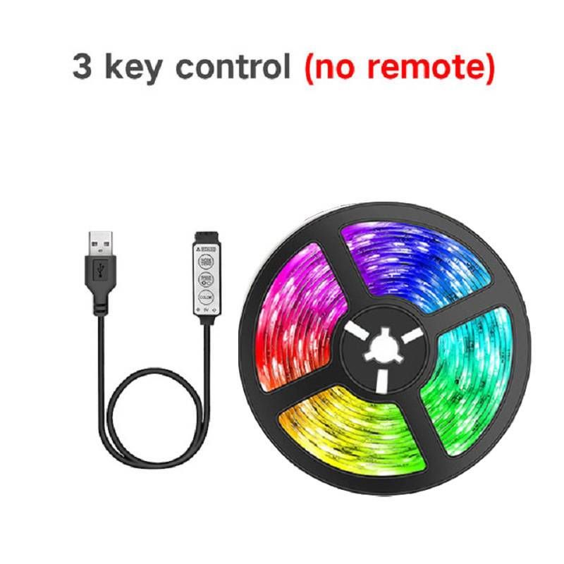 Smart RGB LED TV Backlight Strip With 24-Key Remote & Bluetooth Control - 5V Low Voltage 2835 LED Light Strip Kit For Home Entertainment​_voghion.com