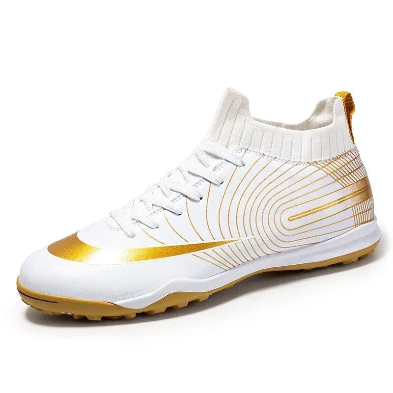Chaussures de Football unisexes pour hommes, bottines de Football, crampons, baskets d'entraînement en herbe, Futsal professionnel, antidérapantes, souples_voghion.com
